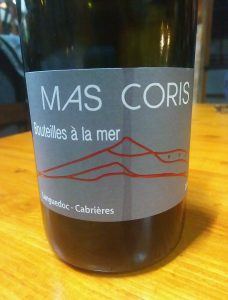 Cuvée Bouteilles à la mer 2018 du Mas Coris (étiquette)