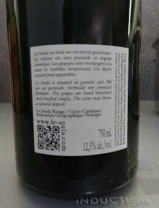 Cuvée Le Soula 2014 (contre-étiquette)