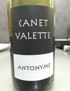 Cuvée Antonyme 2019 du Domaine Canet Valette (étiquette)